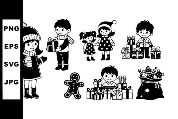Children with Christmas Presents and Gin: A Designer’s Review for Festive Branding