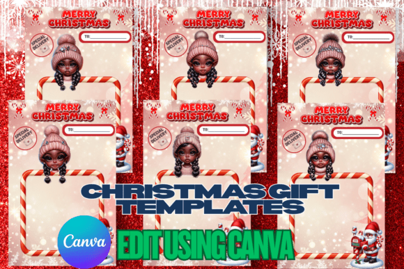 Christmas Delivery Treat Card Templates: Illustrations for Brand Storytelling