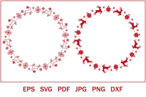 Christmas Frame Christmas Deer, Svg Review