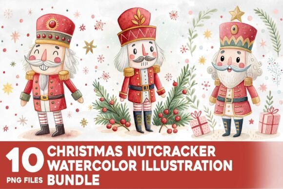 Christmas Nutcracker Watercolor Bundle: Professional Review for Illustrations