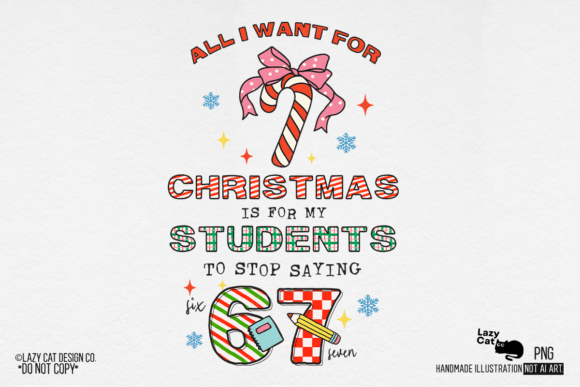 Christmas Teacher 67 PNG: Illustrations for Festive Branding