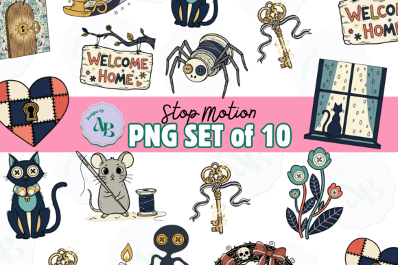 Christmas Winter Spring Stop Motion Set: A Brand Designer’s Review of These Illustrations