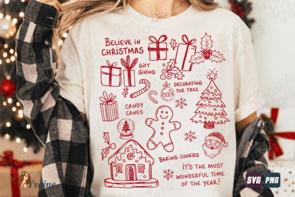 Cozy Christmas Doodle Collage SVG PNG Review