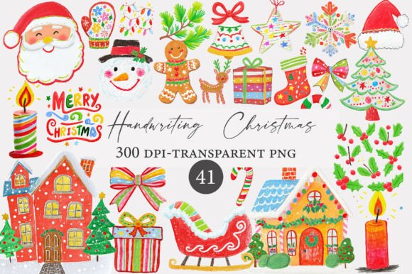 Handwriting Christmas Clipart Review