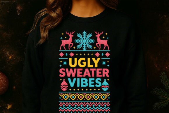 Knitted Christmas Ugly Sweater Vibes PNG: A Designer’s Review for Branding and Illustrations
