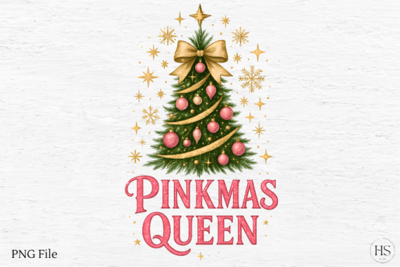 Pinkmas Queen, Pink Christmas Tree PNG Illustrations Review