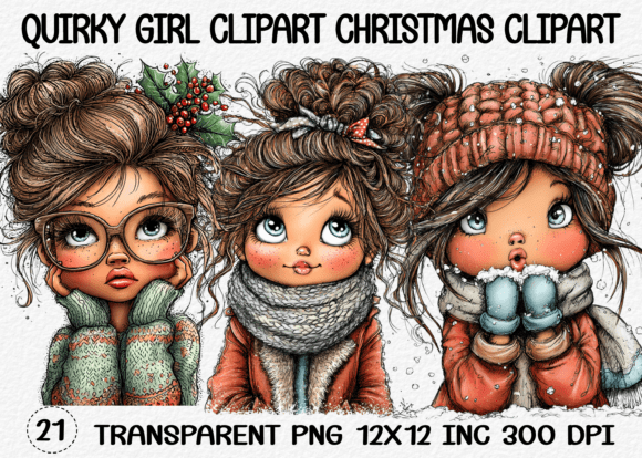 Quirky Girl Clipart Christmas Clipart: A Publisher’s Review