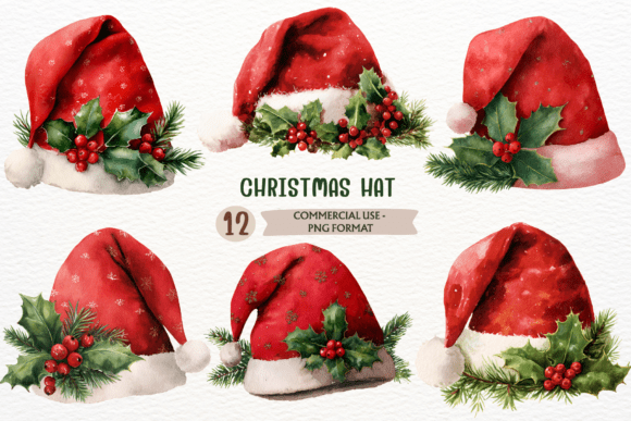 Watercolor Christmas Hat PNG Santa: A Designer’s Review for Illustrations