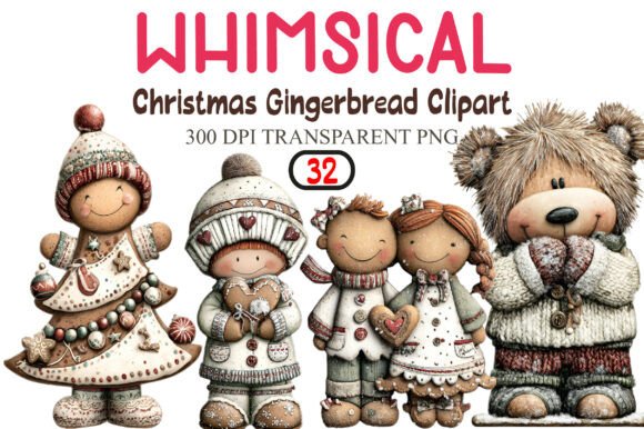 Whimsical Christmas Gingerbread Clipart: A Review for Bloggers and Publishers