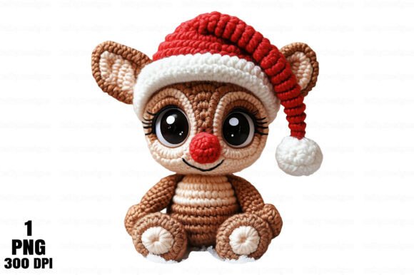Yarn Crochet Christmas Reindeer PNG: A Brand Designer’s Review for Illustrations